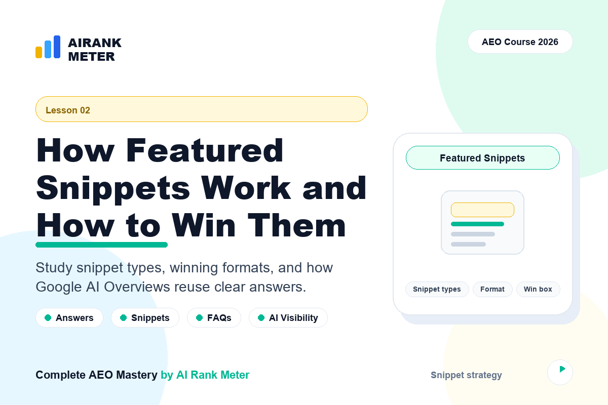 Lecture - 2: How Featured Snippets Work and How to Win Them
