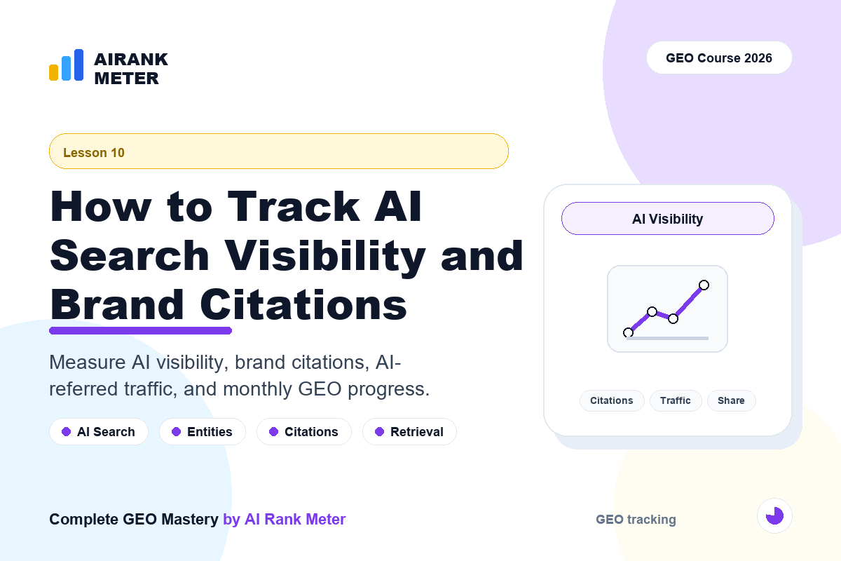 Lecture - 10: How to Track AI Search Visibility and Brand Citations