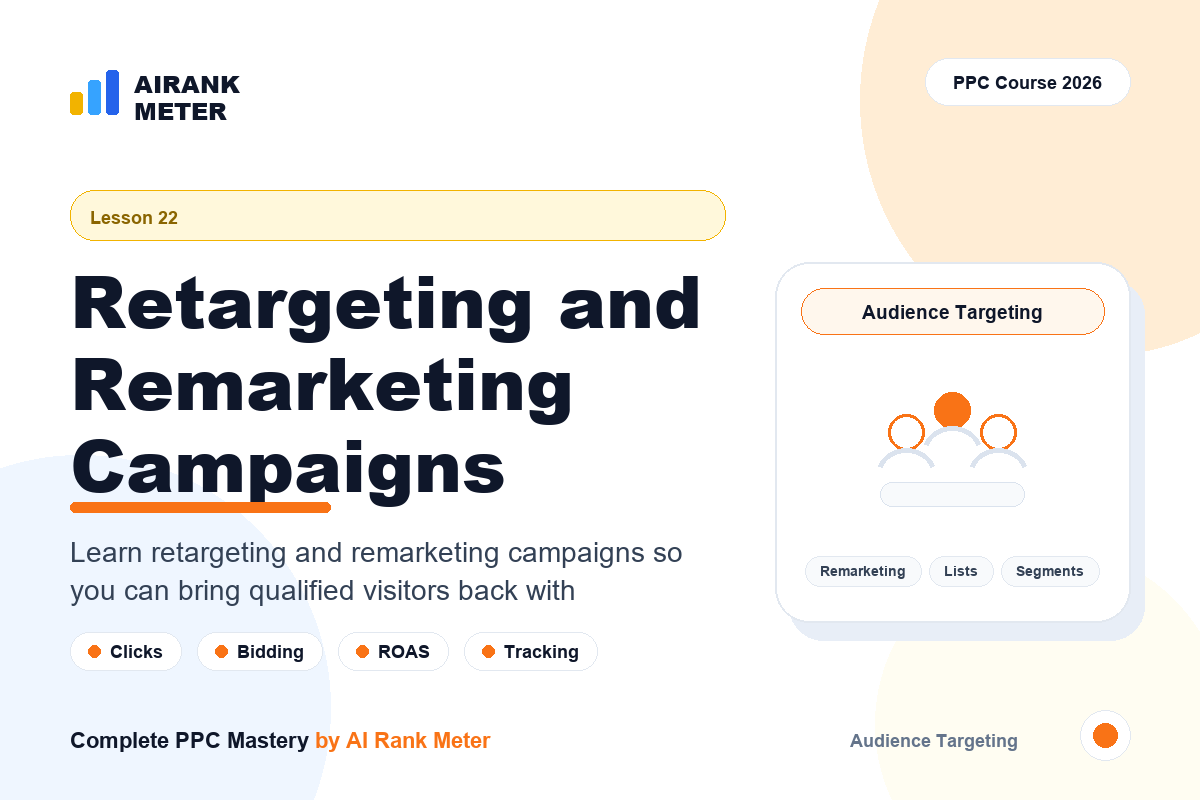 Lecture 22: Retargeting and Remarketing Campaigns