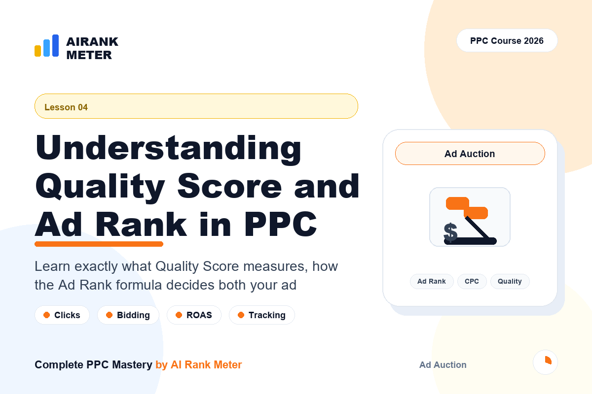 Lecture 4: Understanding Quality Score and Ad Rank in PPC