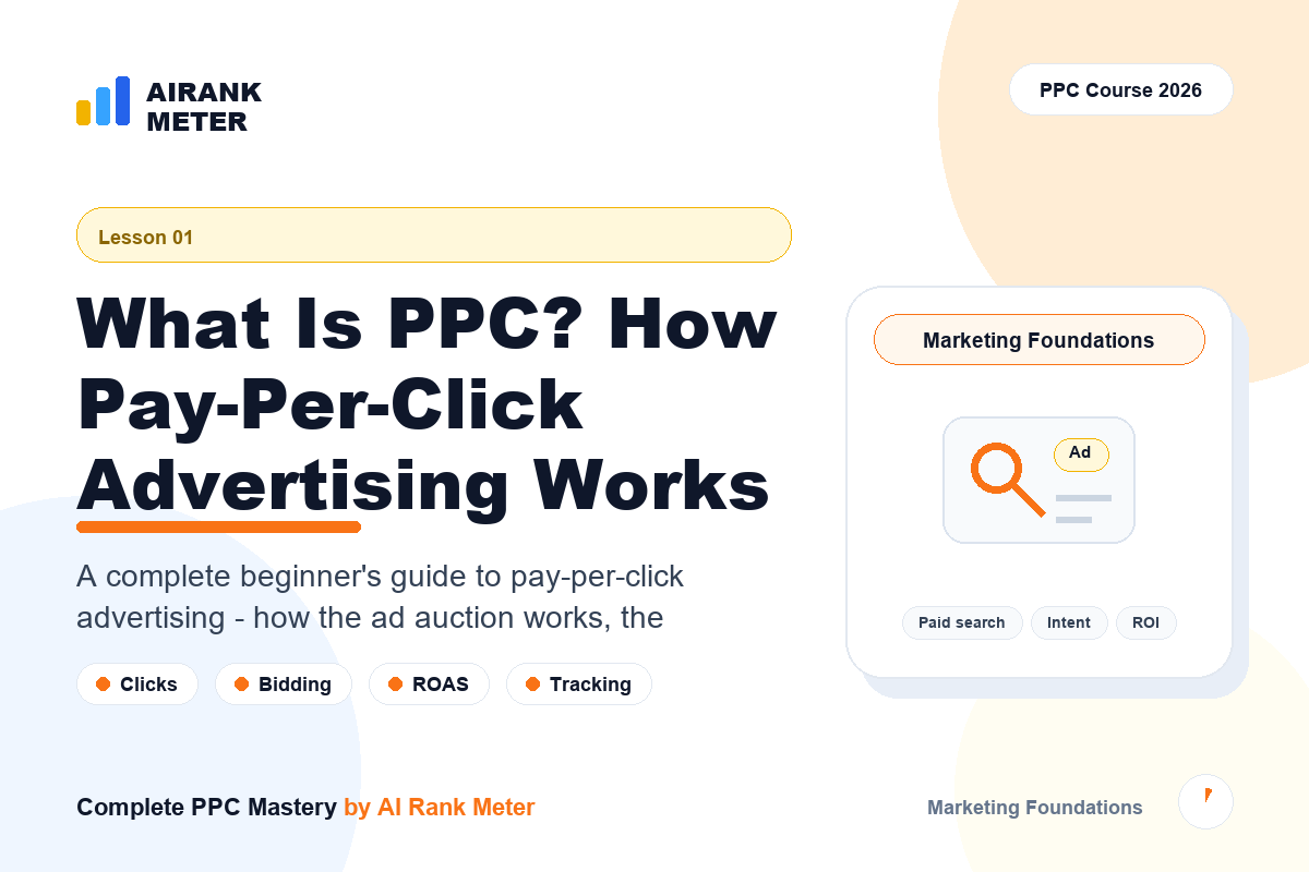 Lecture 1: What Is PPC? How Pay-Per-Click Advertising Works