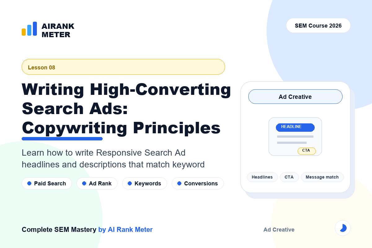 Lecture 8: Writing High-Converting Search Ads: Copywriting Principles