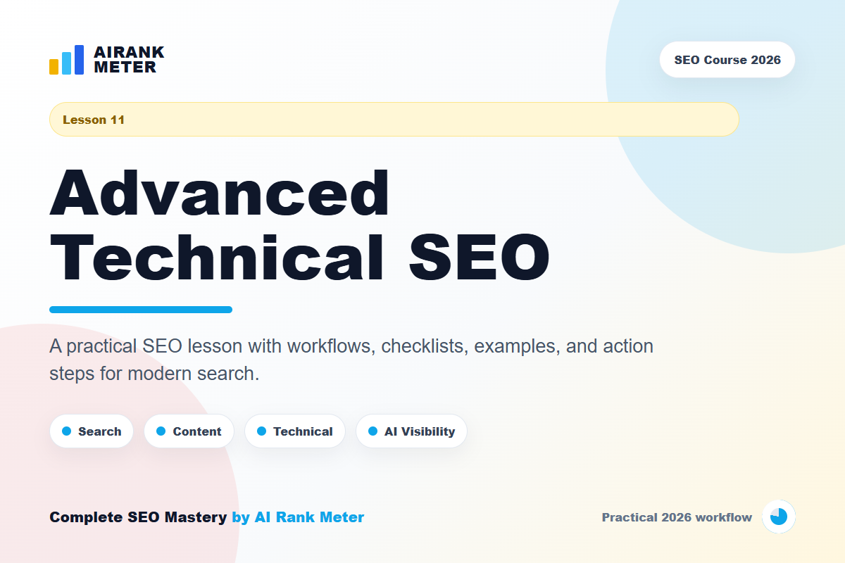 Lecture 11: Advanced Technical SEO