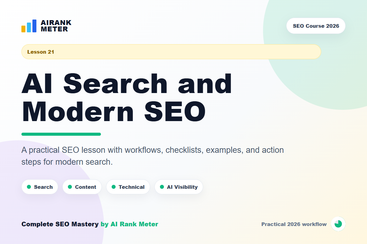 Lecture 21: AI Search and Modern SEO