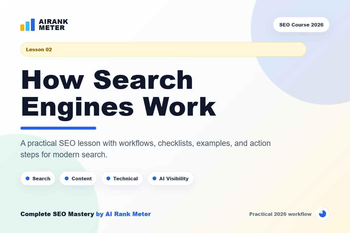 Lecture 2: How Search Engines Work