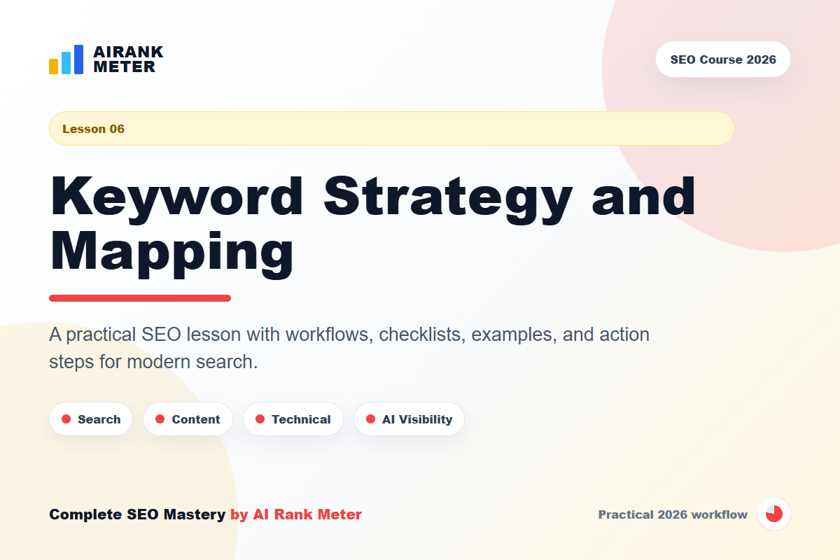 Lecture 6: Keyword Strategy and Mapping