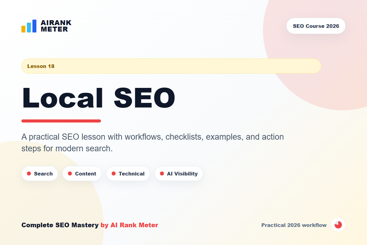 Lecture 18: Local SEO Guide