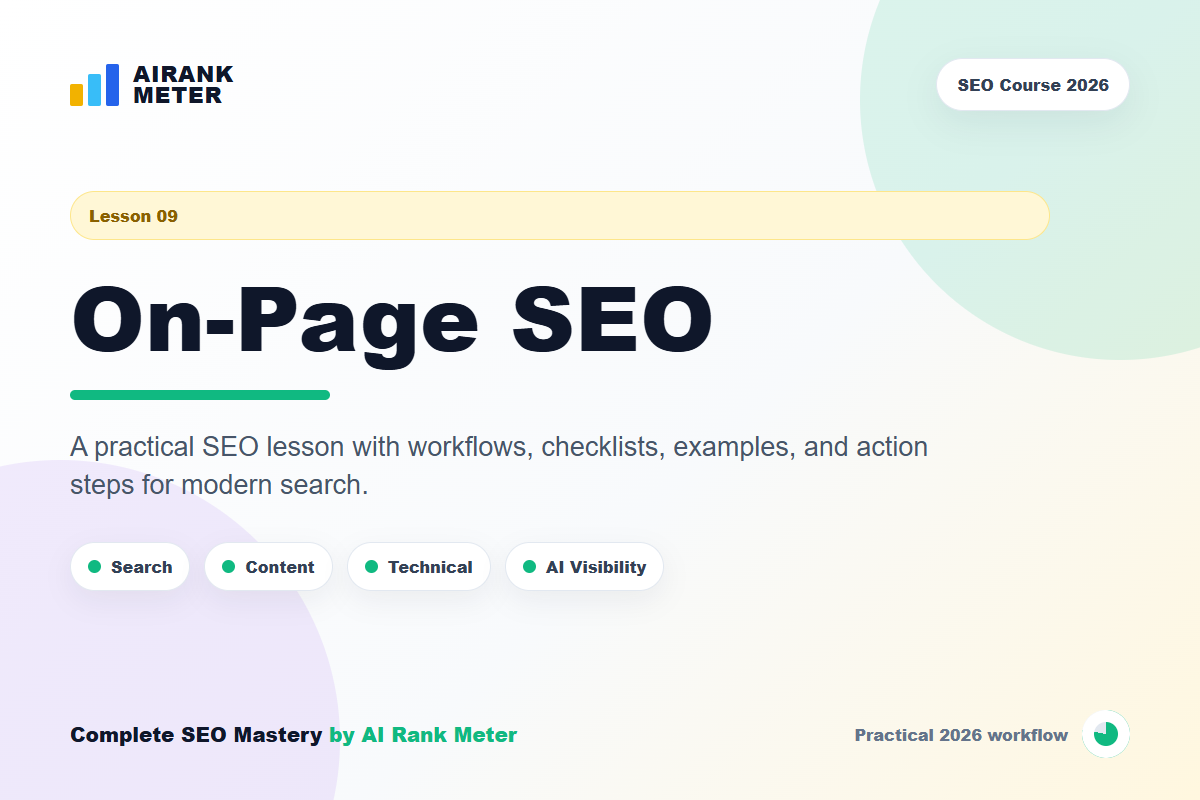 Lecture 9: On-Page SEO Guide