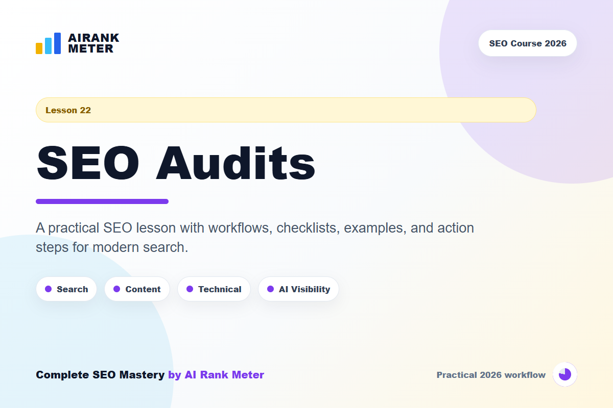 Lecture 22: SEO Audits