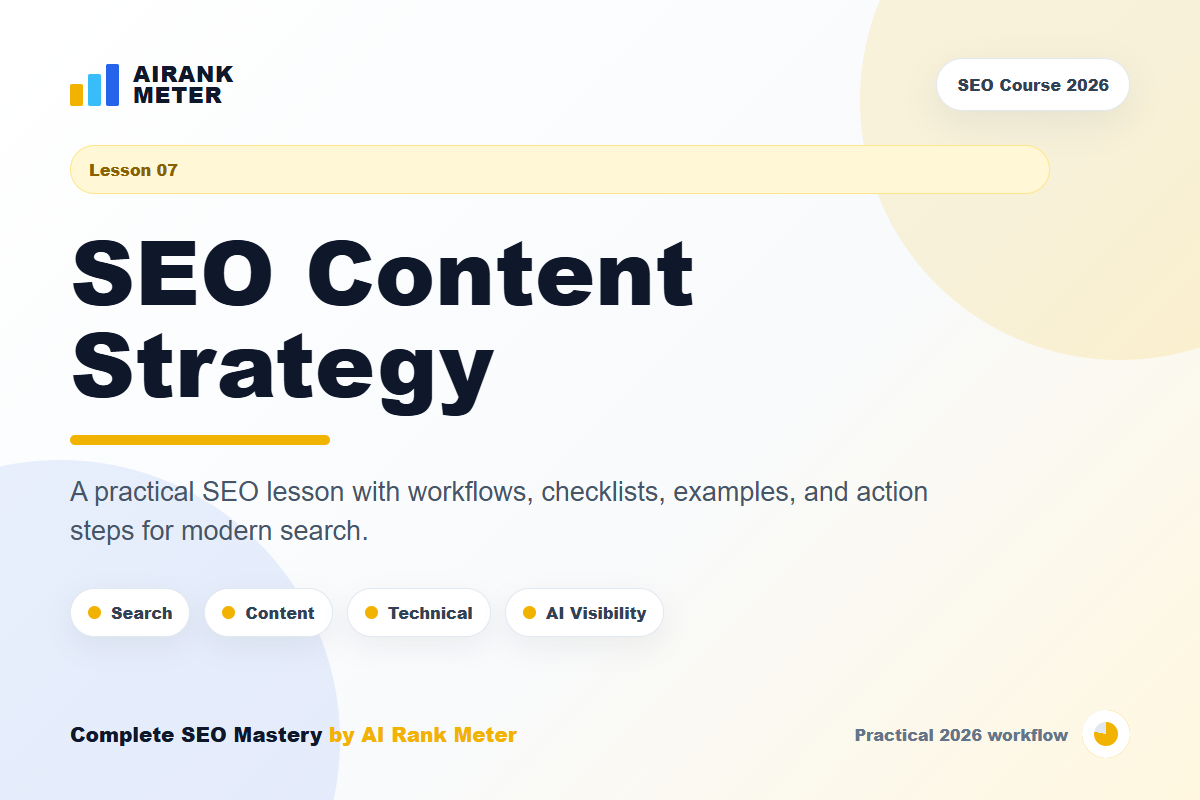 Lecture 7: SEO Content Strategy