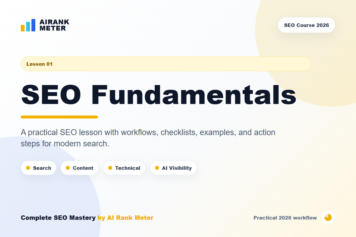 Lecture 1: SEO Fundamentals for Beginners