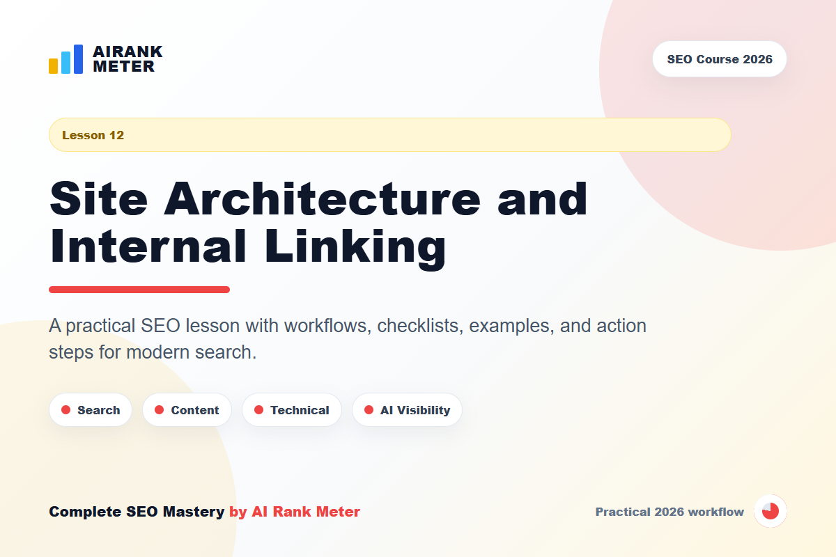 Lecture 12: Site Architecture and Internal Linking