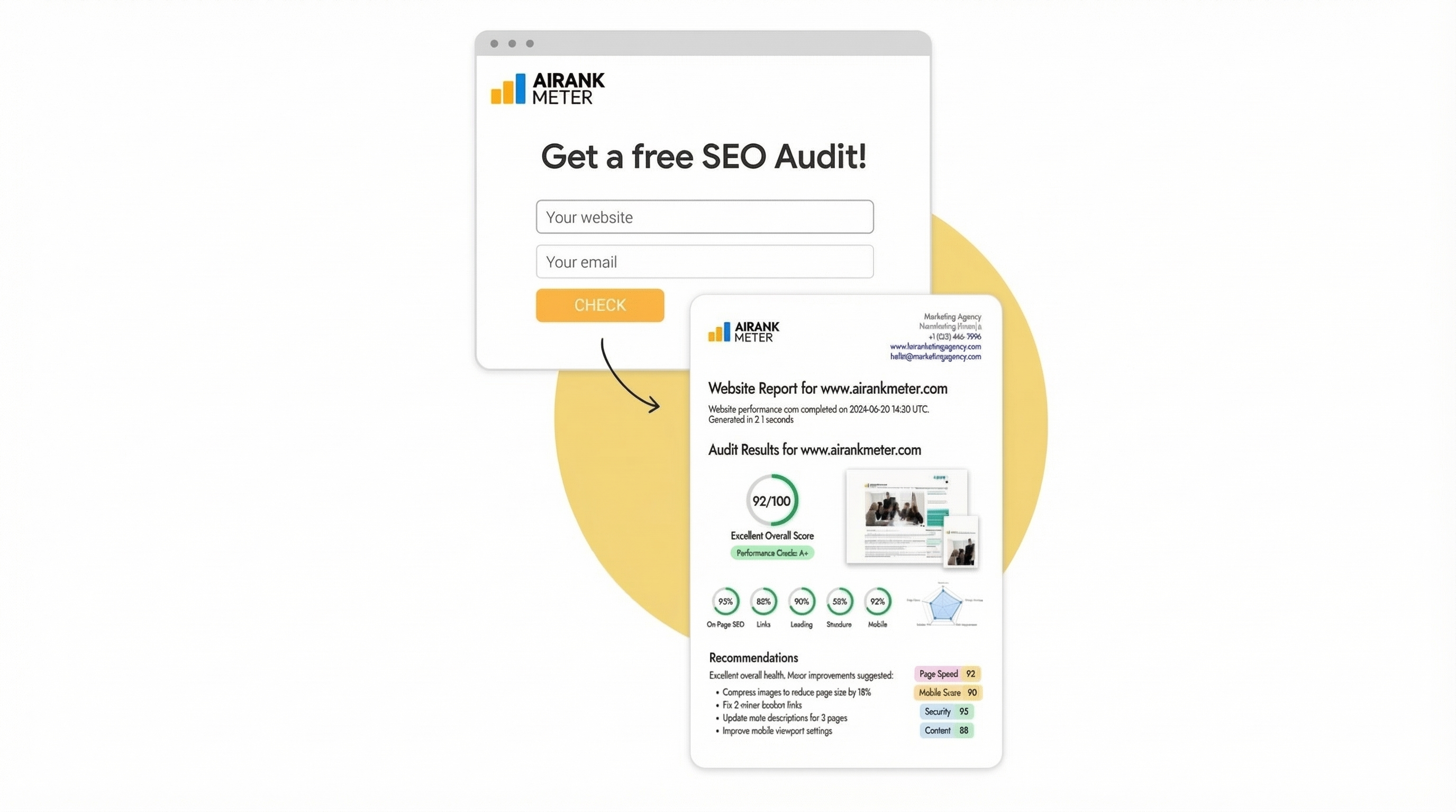 SEO Audit Report Dashboard