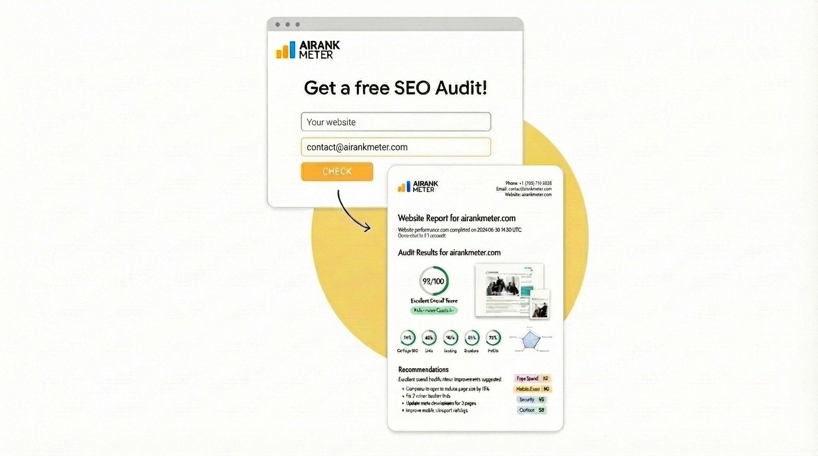 SEO Audit Report Dashboard